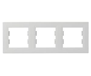 Schneider Electric Asfora EPH5800321D - Cornice orizzontale per prese e interruttori, colore: Bianco