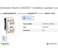 Schneider Electric CAD323F7 CONT AUX 110V 50 60 RES.