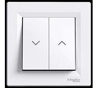 Schneider Electric EPH1300121 Pulsante per tapparelle, Bianco