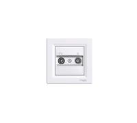 Schneider Electric eph3300221 presa TV/FM intermedia, bianco