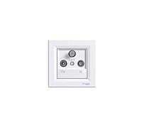 Schneider Electric EPH3500121 Toma tv-r-sat fine, bianco