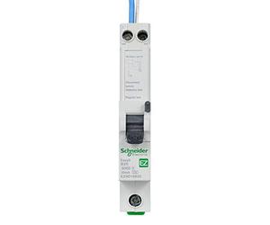 Schneider Electric EZ9D16820 Easy9 - Interruttore di corrente residua con protezione da sovracorrente, 1P + NS, 20 A, curva B, 6000 A, 30 mA, colore: Grigio