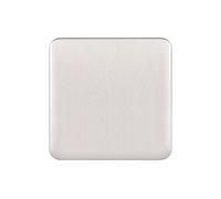 Schneider Electric GGBL8010SSS Lisse senza viti Deco 1 g Blank piastra BSS, 240 V, acciaio INOX