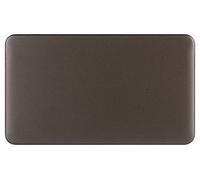 Schneider Electric GGBL8020MB Lisse Screwless Deco, doppia piastra decorativa, colore bronzo moka