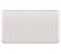 Schneider Electric GGBL8020SSS Lisse senza viti Deco 2 G Blank piastra BSS, 240 V, acciaio INOX