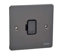 Schneider Electric GU5200BBN - Piastra piatta, connessione fusibile senza interruttore, nichel nero