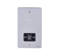 Schneider Electric GU7290BPC Ultimate - Piastra piatta, presa per rasoio, cromato/nero, confezione da 1