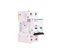 Schneider Electric A9F04250 Interruttore Automatico iC60N, 2P, 50A, C Caratteristiche, Fantasia Multicolore