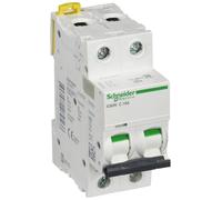 Schneider Electric Interruttore IC60N A9F74216 ACTI9 2P 16A Curvatura C 50/60Hz Bianco