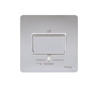 Schneider Electric - Interruttore senza viti cromato, colore: Bianco