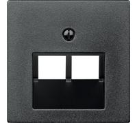 Schneider Electric Merten 298014 - Piastra centrale per uso UAE, sistema M, colore: Antracite