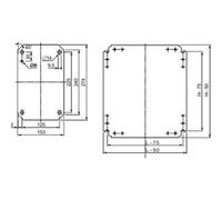 Schneider Electric NSYMM54 Piastra di montaggio (L x L) 500 mm x 400 mm Acciaio