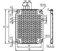 Schneider Electric NSYMR53 Piastra di montaggio (L x L) 500 mm x 300 mm 1 pz.