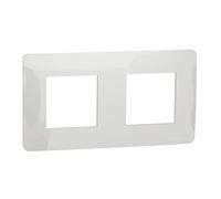 Schneider Electric NU200418 - Cornice per 2 elementi Studio Polar