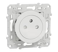 Schneider Electric - Odace, Presa di corrente 2P+T affilante, 16A, connessione rapida, Bianco Odace - Presa di corrente 2P+T affilante - Bianco - attacco rapido - S520052