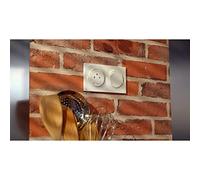 Schneider Electric - Odace Styl, piastra a 2 posti orizzontale/verde. interasse 71 mm, Antibacteriano - S500704