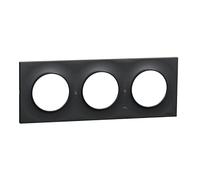 Schneider Electric Odace Styl S540706 - Placca a 3 posti, colore: Antracite