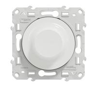 Schneider Electric - Odace - Variatore di luce universale a 2 o 3 fili 3W 100W(Led) - Bianco - S520519