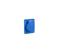 Schneider Electric PKN61B Pratika base Plug NF, 65 mm x 85 mm base, 2p + t poli, IP54, 10 - 16 A, 50/60 Hz, 250 V, blu