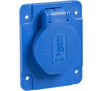 Schneider Electric PKN61B Presa da incasso IP54, IK08 Blu