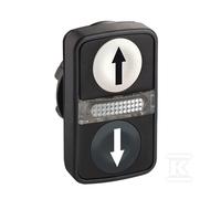 ZB5AW7A1724 Interruttore: doppia asta da 22 mm. Pos: 1 bianco/nero IP66 piatt...