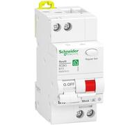Schneider Electric R9D01613 - Interruttore a circuito chiuso Resi9, 1 poli + N, 13A, caratteristiche B, 30 mA, tipo A, 6 kA, codice articolo R9D01613
