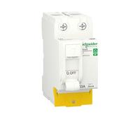 Schneider Electric Resi9 - inter differenziale - 2P - 63A - 30mA - Tipo A - pettinabile - alim basso - R9PRA263
