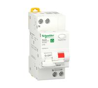 Magnetotermico differenziale 16A tipo AC 30 mA curva C 1P+N 4.5kA 2M R9D60616 - Schneider