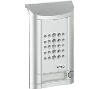 Schneider Electric Ritto 1271937 - Stazione porta minivox, audio per casa familiare 1, pezzo di ricambio, citofono con illuminazione e pulsante campanello, unità esterna in alluminio bianco
