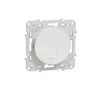 Schneider Electric S520477 Odace, prese RJ45, Grado 3 (Multimedia), Cat.6A STP a lunga distanza, Bianco Odace, presa RJ45 Bianco, grado 3 (multimediale +) cat. 6A STP (lunga distanza)