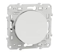 Schneider Electric S525204 Odace, interruttore va e viene, 10 AX, connessione rapida, Bianco Odace, va e vieni bianco, 10 A a griffe