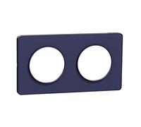 Schneider Electric S550804 Odace Touch, Placca Cobalto 2 posti orizzonti o verde, interasse 71 mm