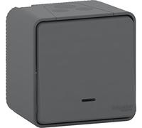 Schneider Electric sc5shn0212453 pulsante luminoso Mureva Styl, 250 V, grigio