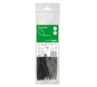 Schneider Electric Thorsman 100 fascette stringicavo in poliammide 200 x 2,5 mm, colore nero, diverse misure, bordi arrotondati lisci, super resistenti, fascette autobloccanti per la gestione dei cavi