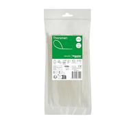 Schneider Electric Thorsman 100 fascette stringicavo in poliammide 200 x 4,8 mm, colore trasparente, diverse dimensioni, bordi arrotondati lisci, super resistenti, fascette autobloccanti per la