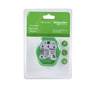 Schneider Electric Thorsman - Tester per presa con indicatore LED, funzionalità di test RCD, 220 V, IMT23103, verde/grigio