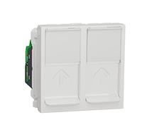 Schneider Electric Toma doble RJ45 cat.6 UTP 2 mod. Polar
