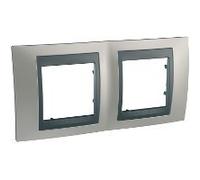 Schneider Electric u66.004.239 telaio a 2 elementi, in nichel opaco