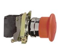 Schneider Electric XB4BS8445 Pulsante a fungo Anello frontale in metallo, con