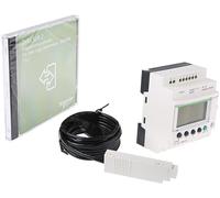 Schneider Electric ZELIO II: SR3B101BD + SOFTWARE + CABLE - Distributore Elettrico in Metallo, 10 Circuiti