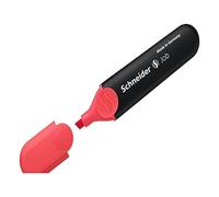 Evidenziatore Job, punta a scalpello, tratto da 1,0-5,0mm, colore rosso, Schneider - rosso P001502