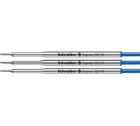 Schneider Express 225M a Sfera Penna Blu Ricarica Medio Carta Mate Compatible x3