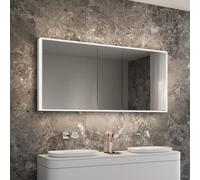 Schneider PREMIUM Line Ultimate LED armadio a specchio illuminato, 3 porte a doppio specchio, 1525x73,3x15,8cm, 182.150., Versione: Standard UE/corpo anodizzato argento