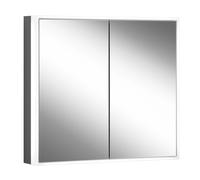Schneider GLOW classic H rmoire de toilette, 2 portes 40/40cm, 825x158x731mm, éclairage circulaire, intensité variable en continu, 182.080.01.41, 182.080.01.41, Versione: CH standard/ nero corpo op