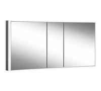 Schneider GLOW classic H rmoire de toilette, 3 portes 60/30/60cm, 1525x158x731mm, éclairage circulaire, intensité variable en continu, 182.150.02.41, 182.150.02.41, Versione: Standard UE/nero opaco