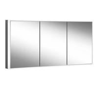 Schneider GLOW classic H rmoire de toilette, 3 portes 60/60/60cm, 1825x158x731mm, éclairage circulaire, intensité variable en continu, 182.180.02.41, 182.180.02.41, Versione: Standard UE/nero opaco
