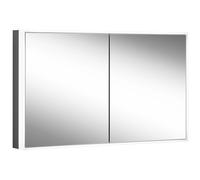 Schneider GLOW classic HCL Armoire de toilette, 2 portes 50/50cm, 1025x158x731mm, éclairage circulaire, intensité variable en continu, 182.100.02.44, 182.100.02.44, Versione: Standard UE/corpo nero op