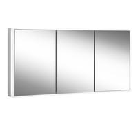 Schneider GLOW classic HCL Armoire de toilette, 3 portes 50/50/50cm, 1525x158x731mm, éclairage circulaire, intensité variable en continu, 182.151.01.50, 182.151.01.50, Versione: CH standard/corpo anod
