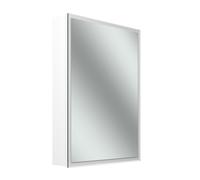 Schneider GLOW D2W armoire de toilette, 1 porte 50cm, charnières à gauche, 513x136x736mm, éclairage périphérique, Dim2Warm, 218.052.01.02, 218.052.01.02, Versione: CH standard/carcassa bianca