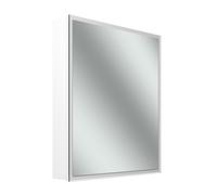 Schneider GLOW D2W armoire de toilette, 1 porte 60cm, charnières à gauche, 613x136x736mm, éclairage circulaire, Dim2Warm, 218.062.02.02, 218.062.02.02, Versione: Standard UE/corpus bianco